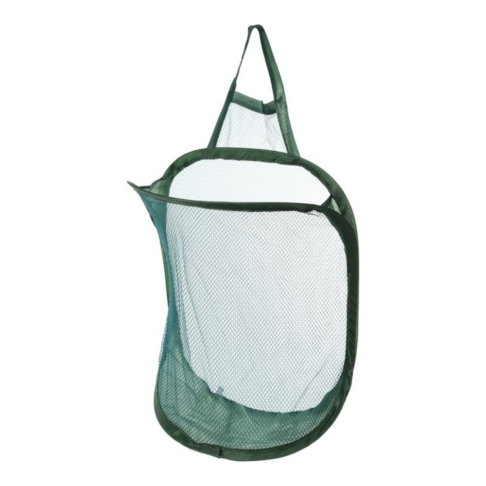 1 Pc 20L Wall-mounted Folding Laundry Basket Hamper for Bathroom Green